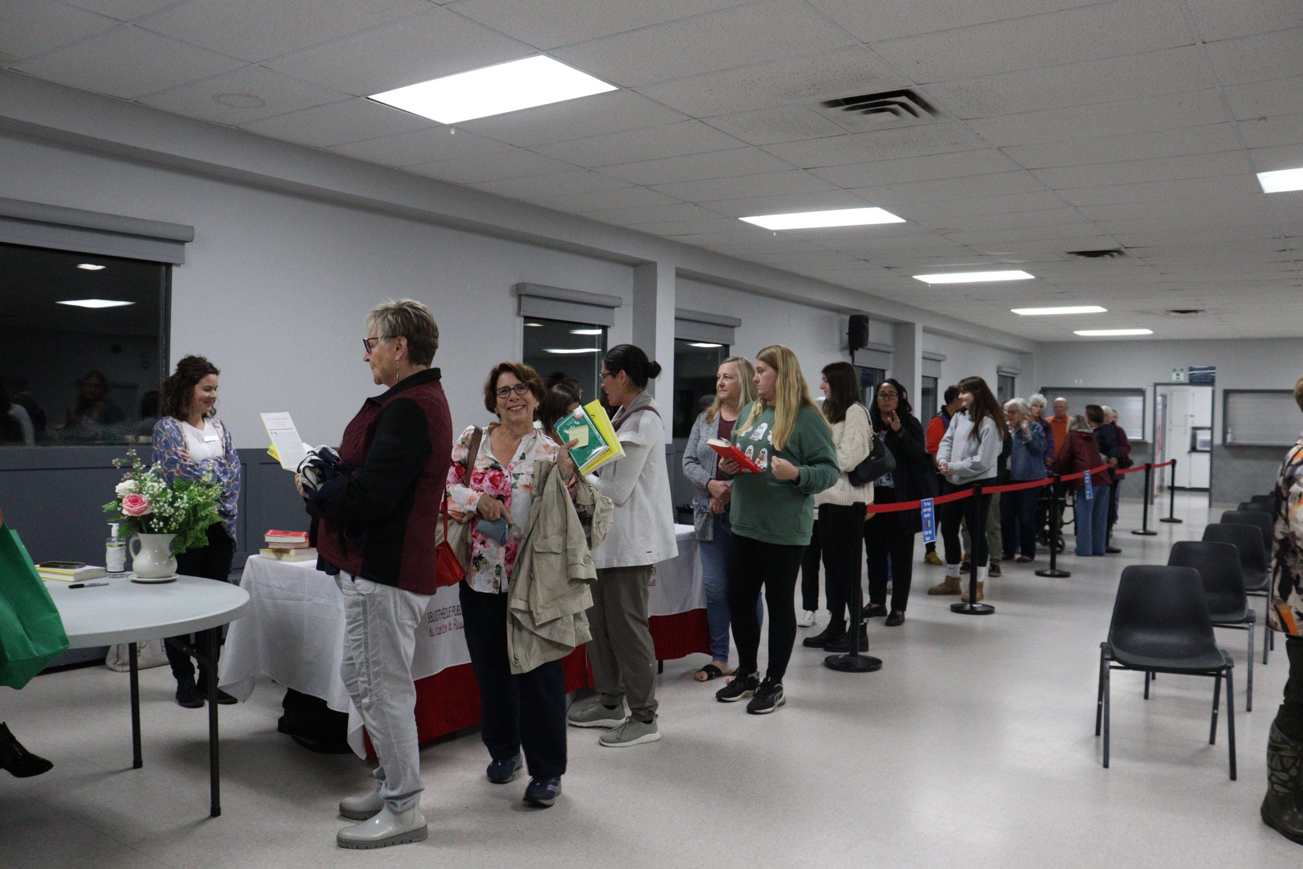 Dozens of readers line up to purchase and have their copies of The Maid’s Secret signed by author Nita Prose.